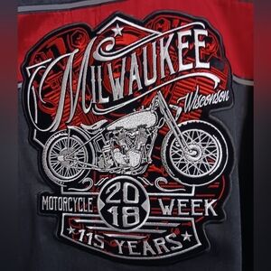 Biker Clothing Co Milwaukee Motorcycle Week 2018  Button Shirt Sm.